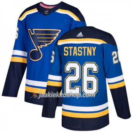 Miehille NHL St. Louis Blues Pelipaita Paul Stastny 26 Adidas 2017-2018 Sininen Authentic